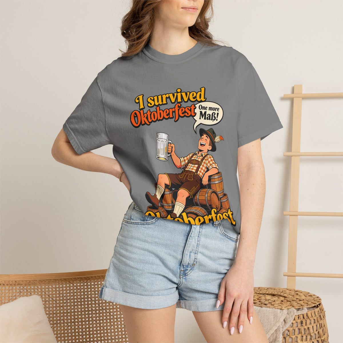 Oktoberfest 2026 T-Shirt – "I Survived Oktoberfest" Beer Festival Tee