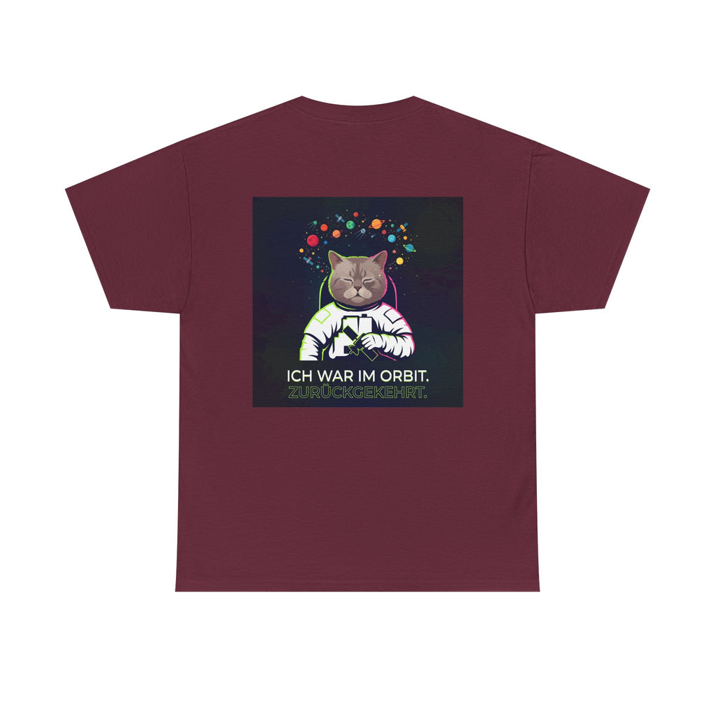 Astronaut Cat T-Shirt — "Ich war im Orbit. Zurückgekehrt." German Space Cat Tee