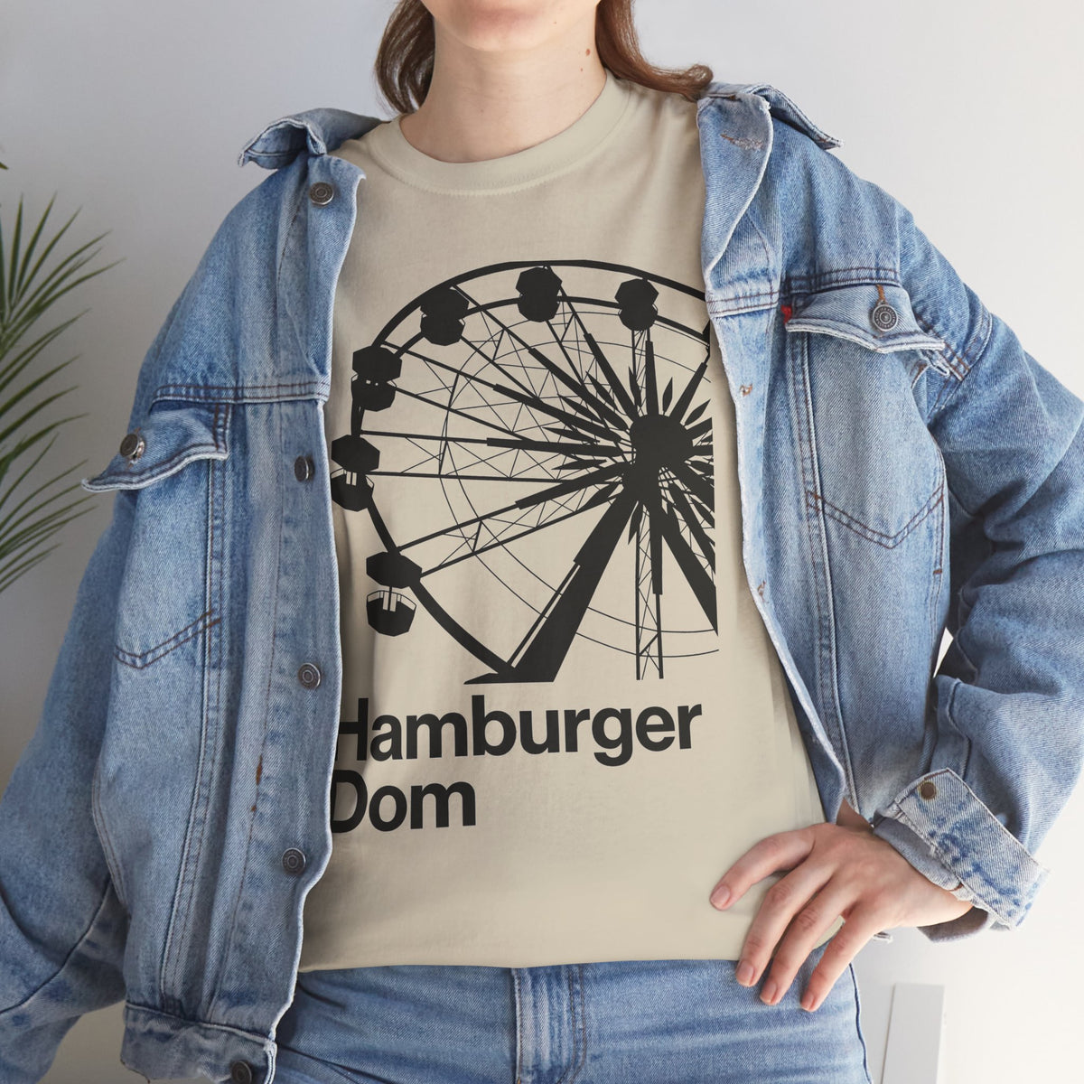 Hamburger Dom Riesenrad-T-Shirt – Retro-Jahrmarkt-Grafikshirt