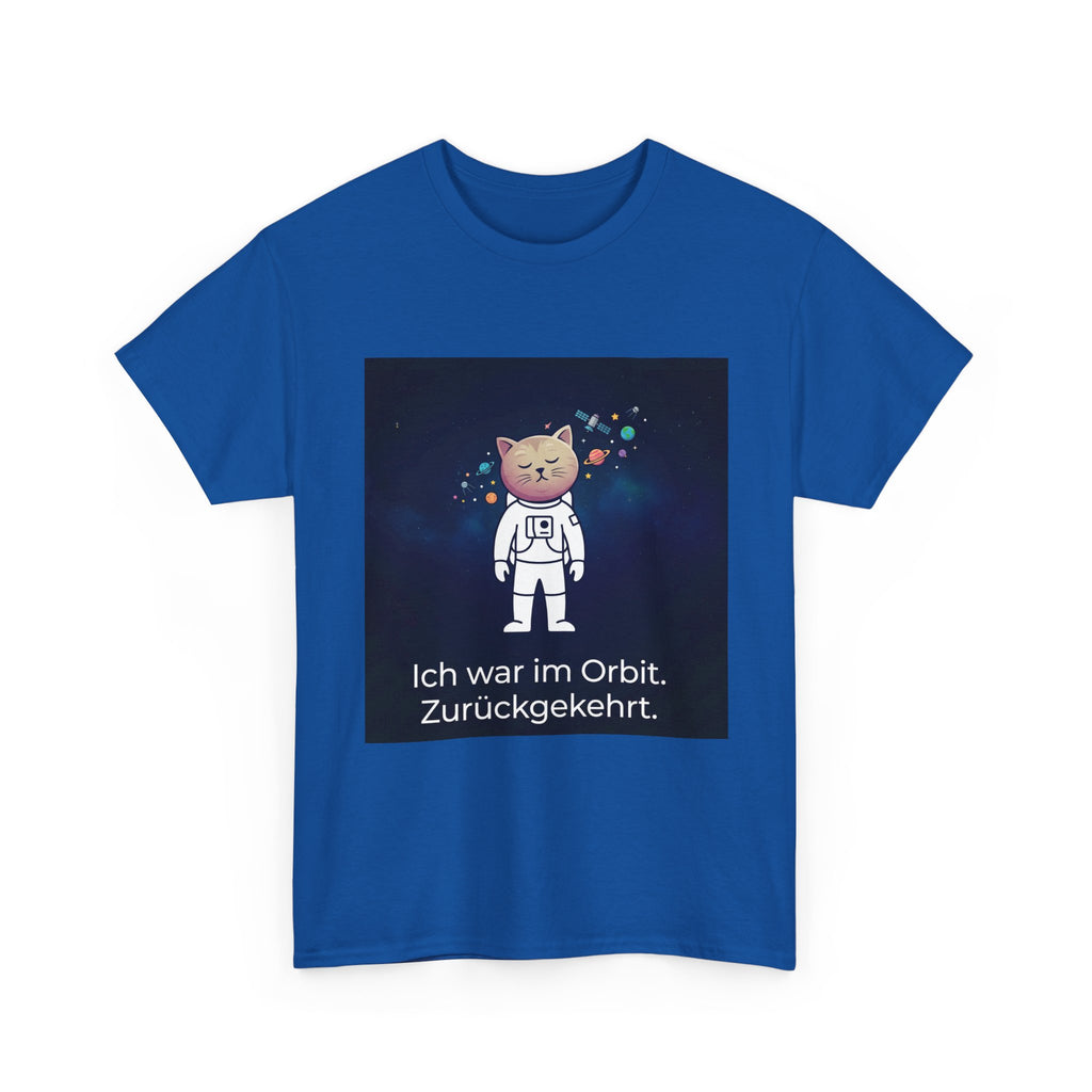 Astronaut Cat T-Shirt — "Ich war im Orbit. Zurückgekehrt." German Space Cat Tee