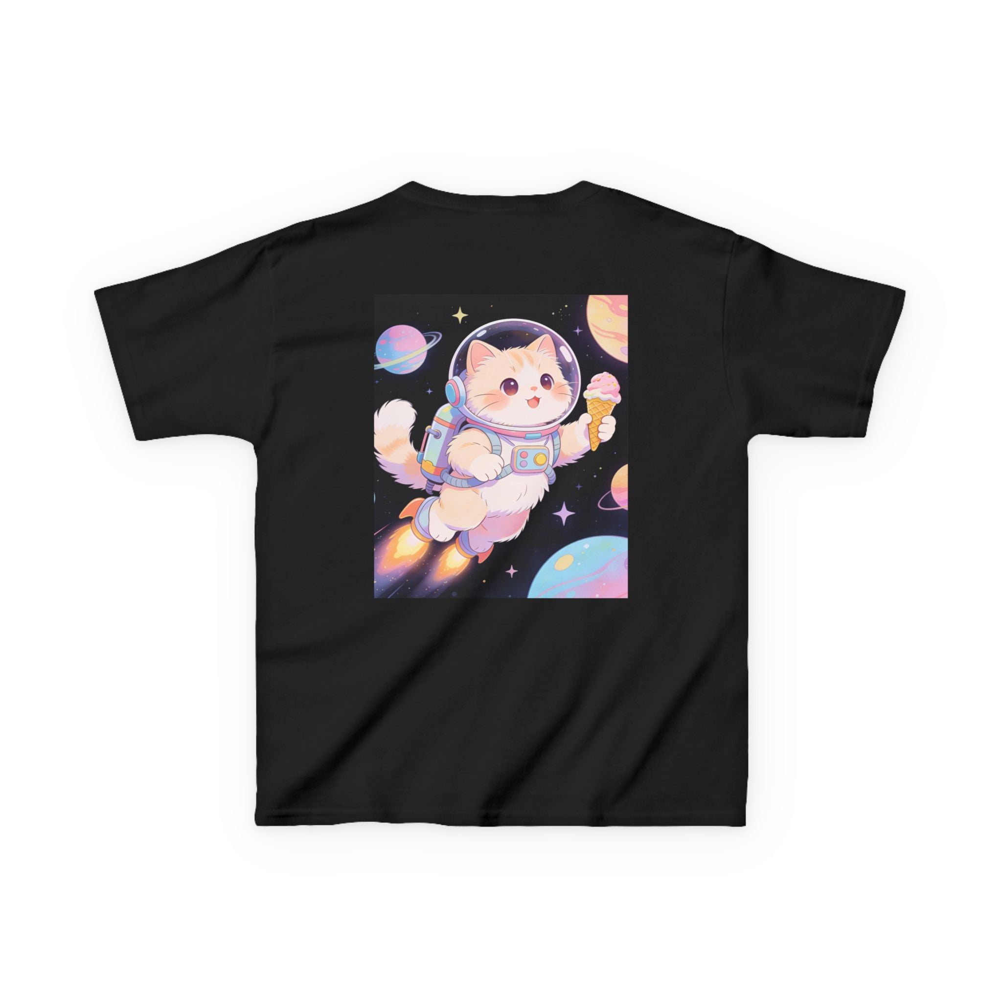Kids Astronaut Cat Tee — Cute Space Puppy in Spacesuit Kids T-Shirt