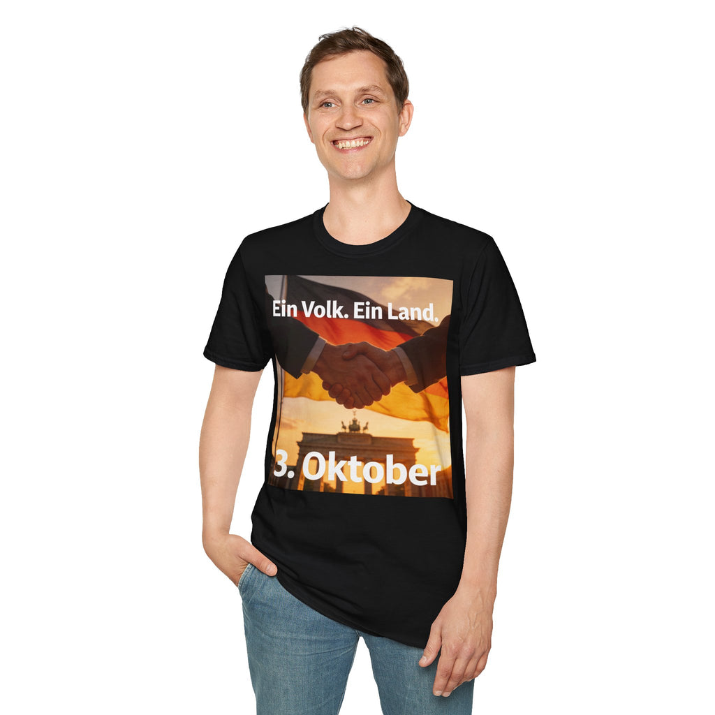 T-Shirt – „Ein Volk. Ein Land.“ 3. Oktober Gedenk-Shirt