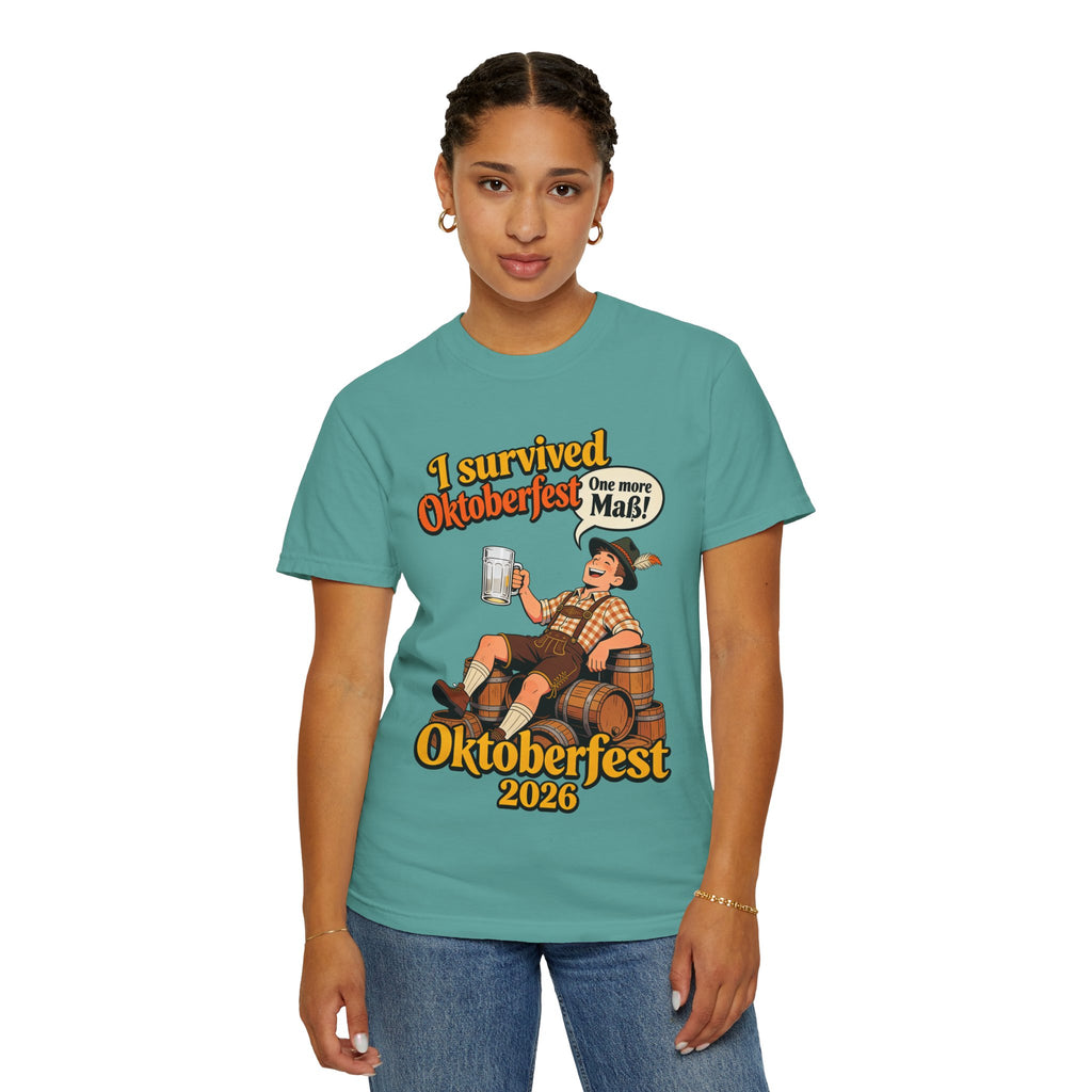Oktoberfest 2026 T-Shirt – "I Survived Oktoberfest" Beer Festival Tee