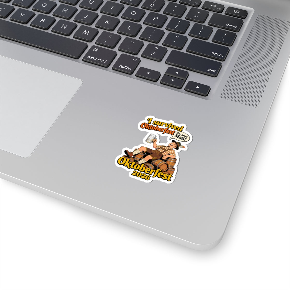 Oktoberfest Sticker — "I Survived Oktoberfest" Vintage Beer Mug Design