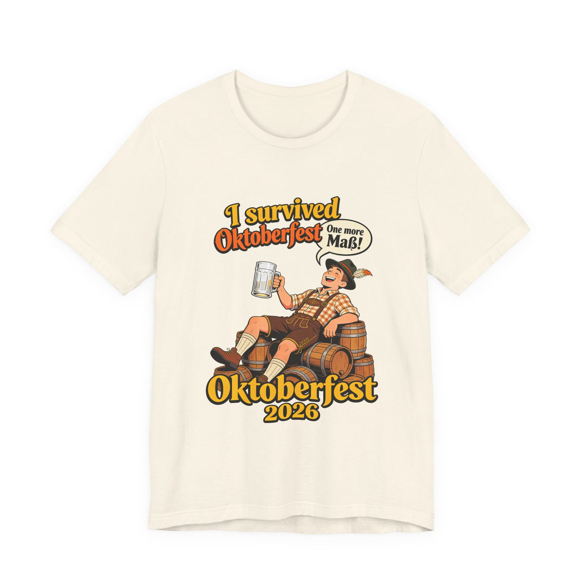 Oktoberfest 2026 T-Shirt — "I Survived Oktoberfest" Beer Festival Tee