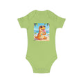 Tropical Dino Baby Bodysuit — Cute Beach Dinosaur Infant One-Piece