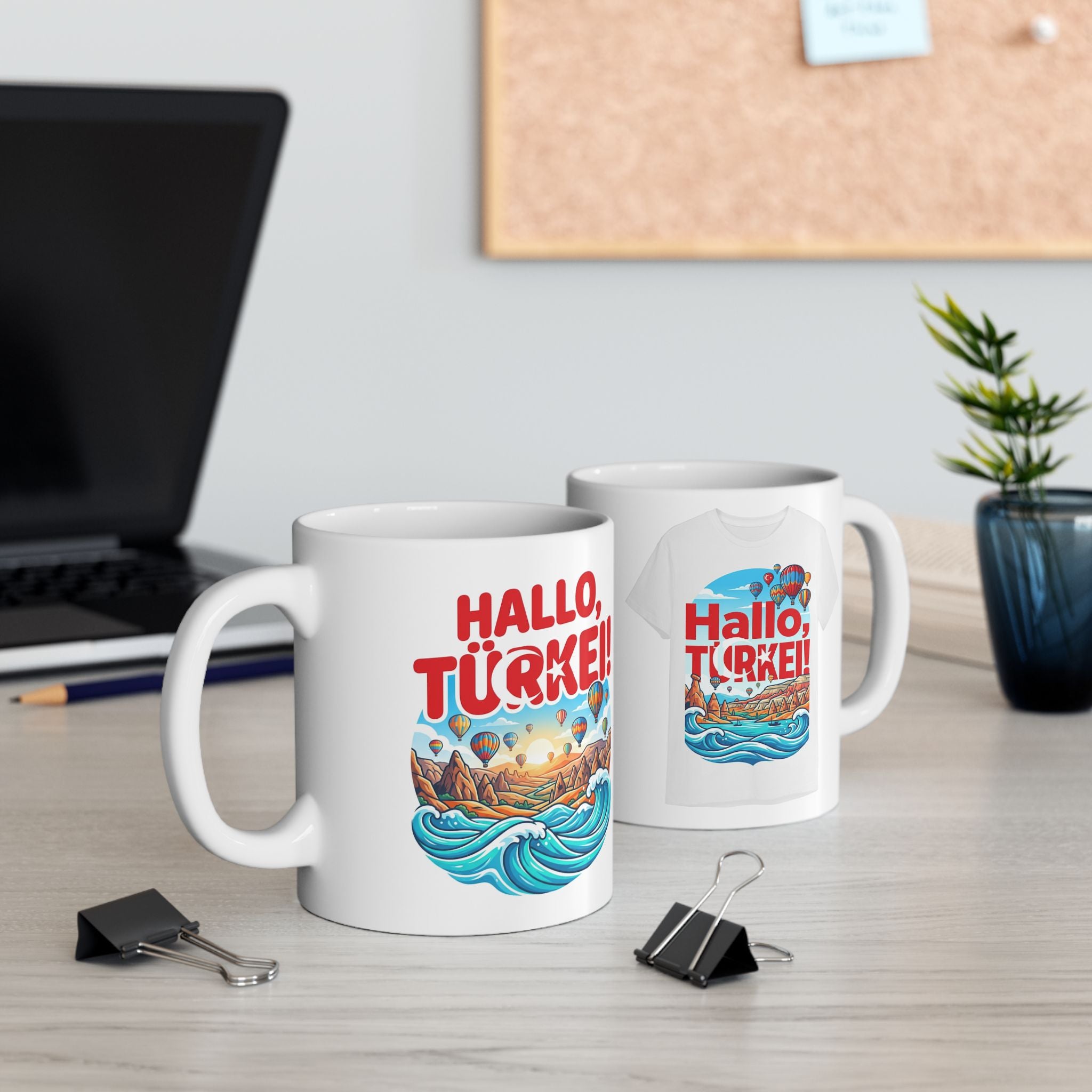 Ceramic Mug - 'Hallo Türkei' Nautical Coffee Cup