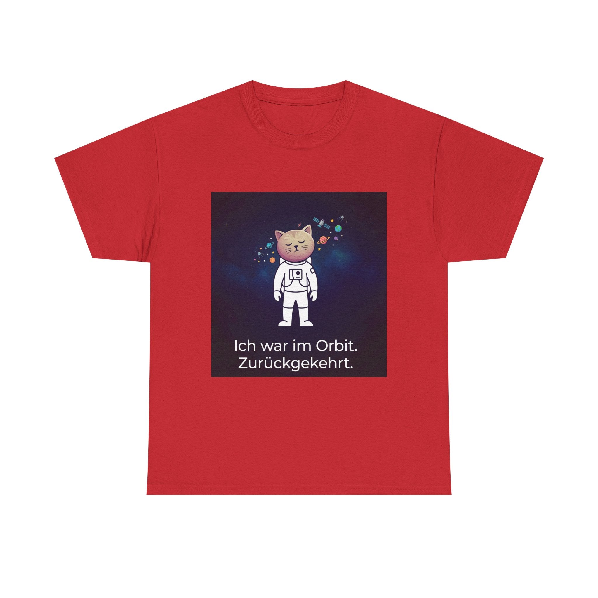 Astronaut Cat T-Shirt — "Ich war im Orbit. Zurückgekehrt." German Space Cat Tee