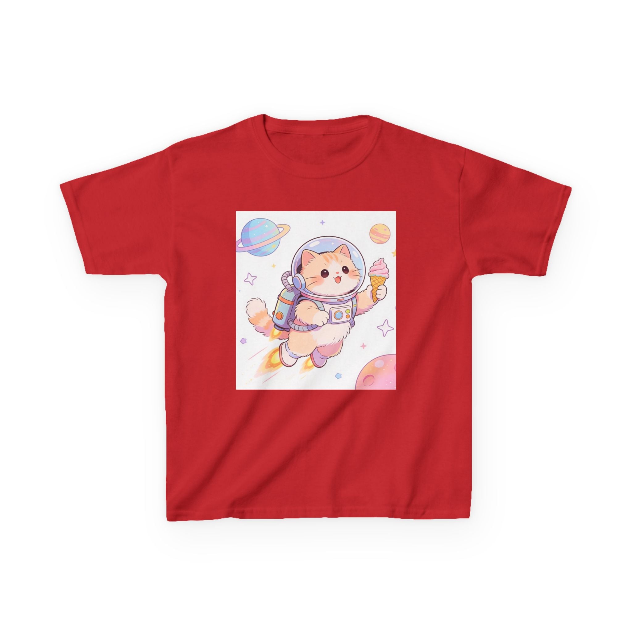 Kids Astronaut Cat Tee — Cute Space Puppy in Spacesuit Kids T-Shirt