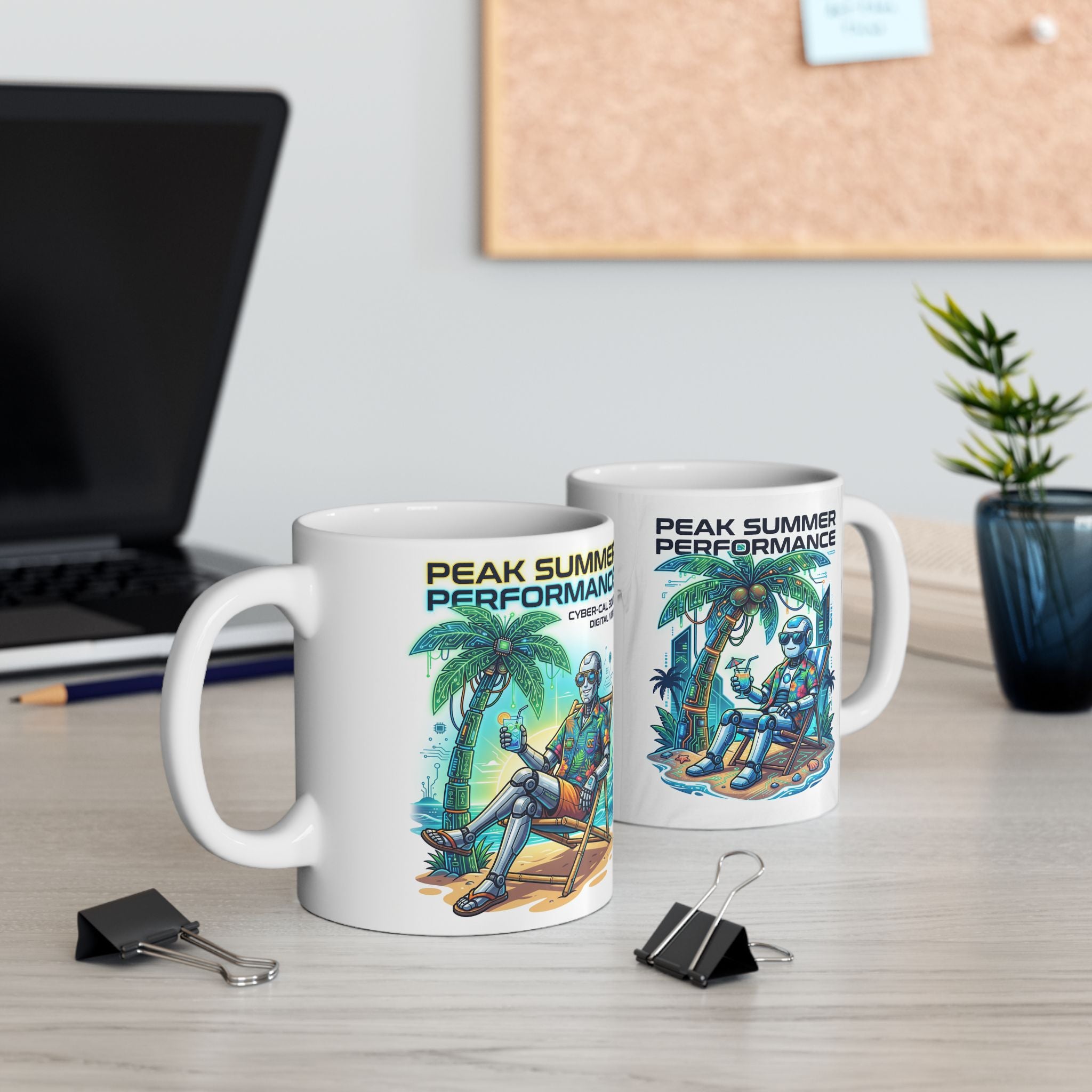 Tropical Gamer Ceramic Mug — “Peak Summer Performance” 11oz/15oz