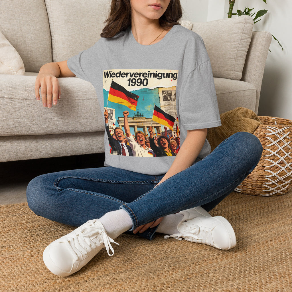 Wiedervereinigung 1990 - Deutsche Wiedervereinigung Retro Flagge T-Shirt