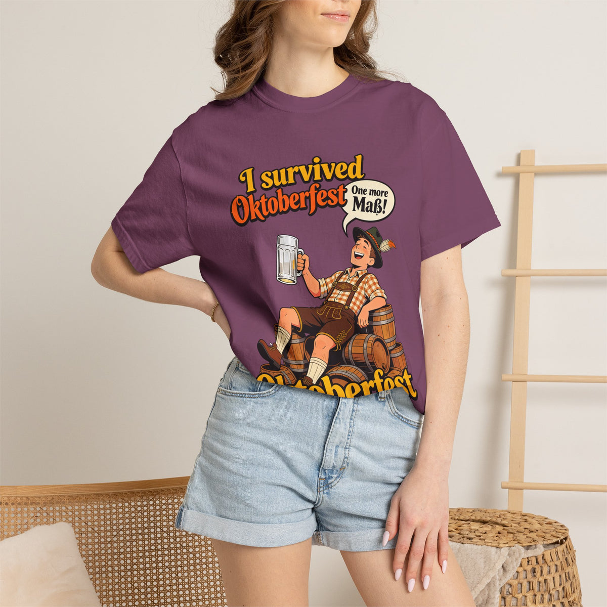 Oktoberfest 2026 T-Shirt – "I Survived Oktoberfest" Beer Festival Tee
