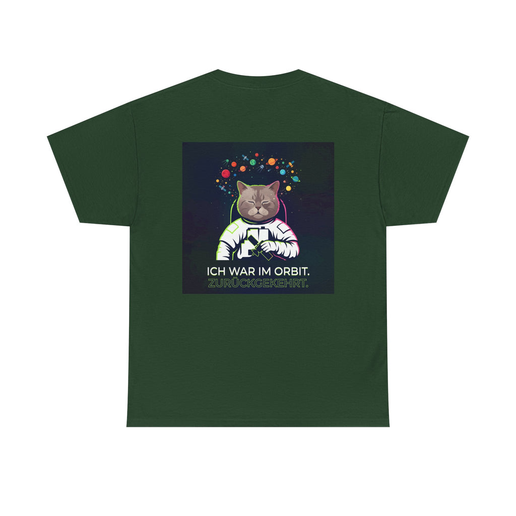 Astronaut Cat T-Shirt — "Ich war im Orbit. Zurückgekehrt." German Space Cat Tee