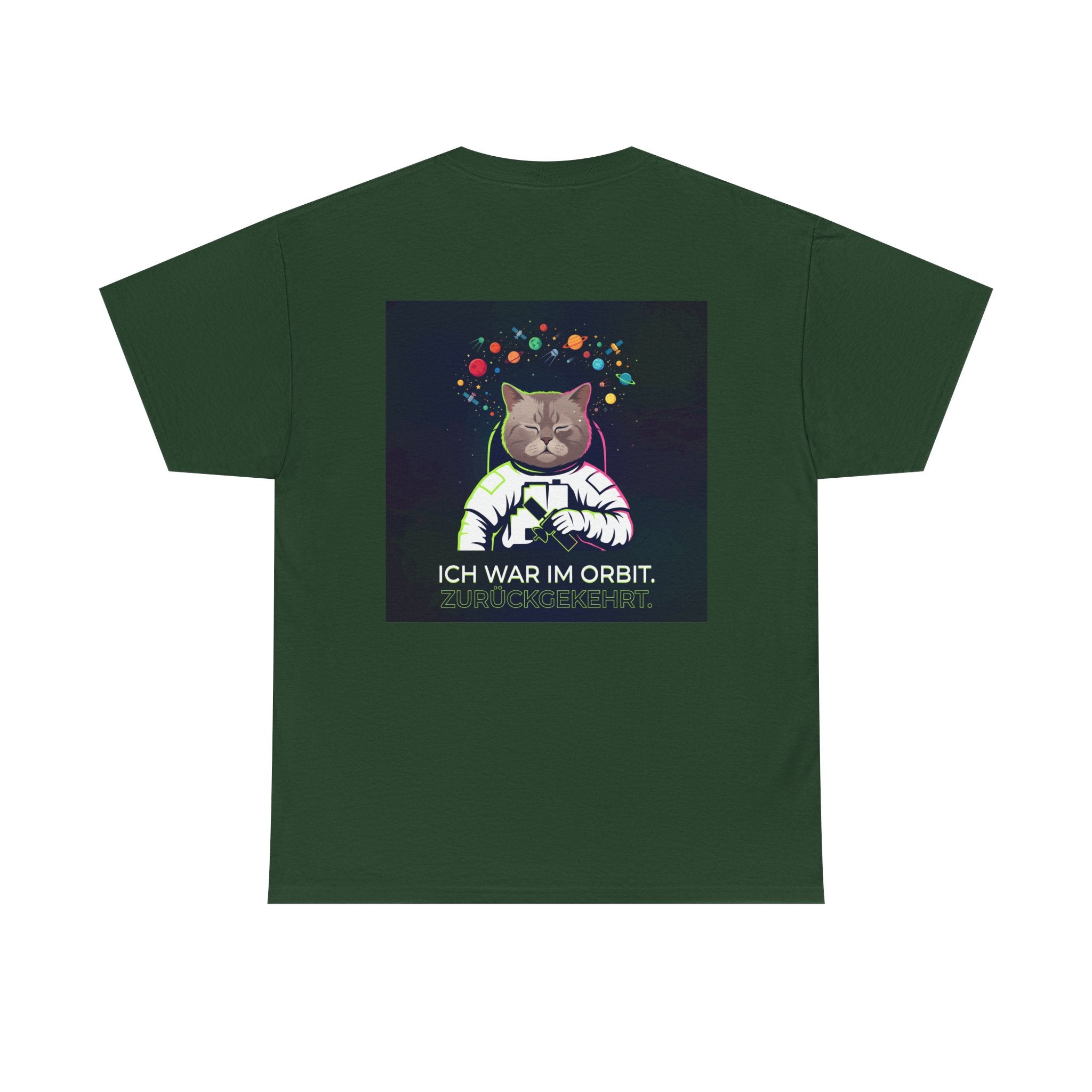Astronaut Cat T-Shirt — "Ich war im Orbit. Zurückgekehrt." German Space Cat Tee