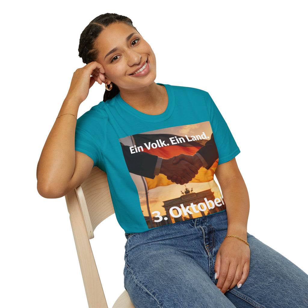 T-Shirt – „Ein Volk. Ein Land.“ 3. Oktober Gedenk-Shirt