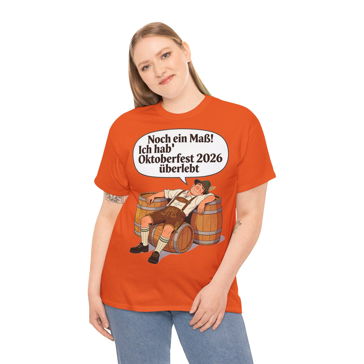 Oktoberfest 2026 T-Shirt – „Noch ein Maß! Ich hab' Oktoberfest 2026 überlebt“ Beer-Festival-Shirt