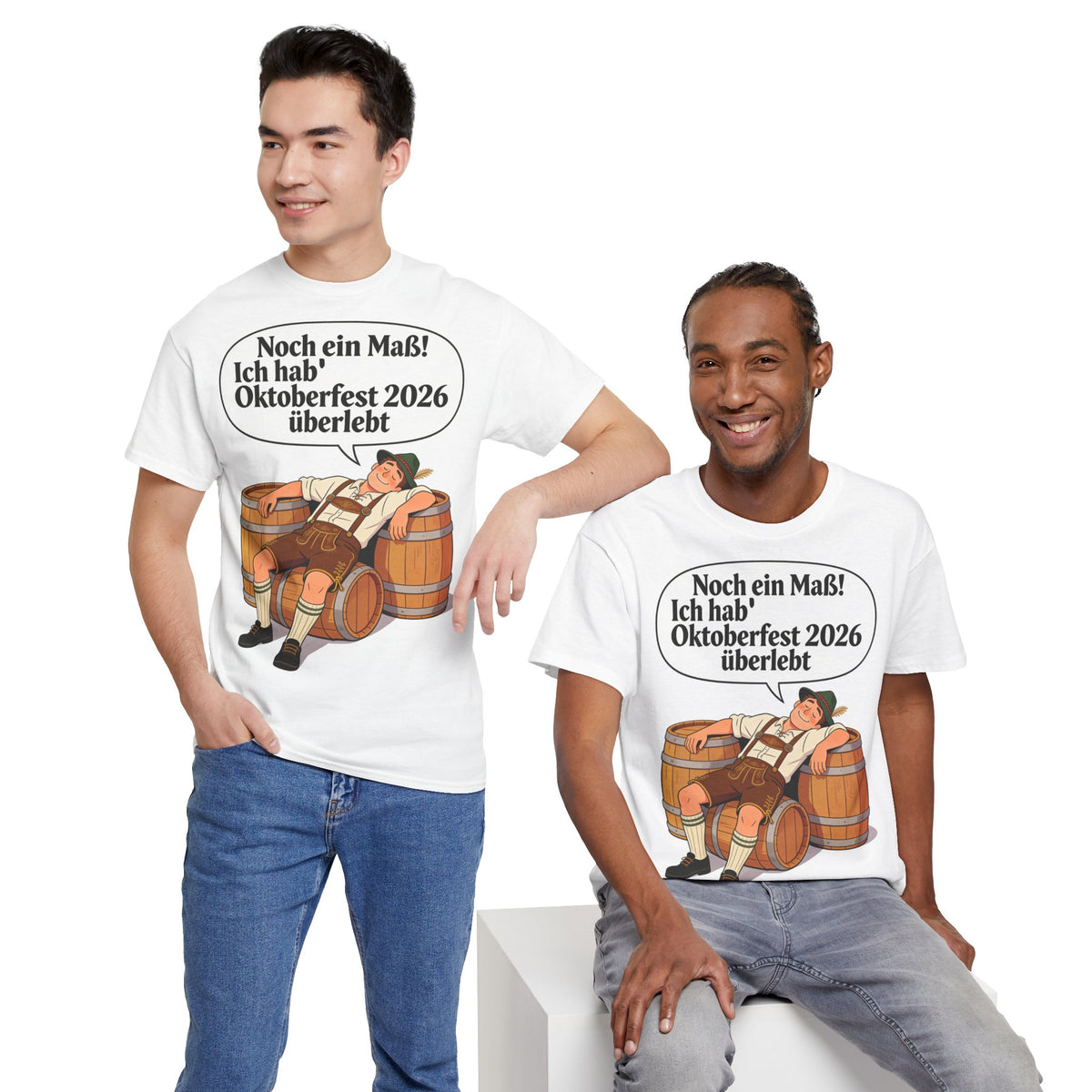 Oktoberfest 2026 T-Shirt – „Noch ein Maß! Ich hab' Oktoberfest 2026 überlebt“ Beer-Festival-Shirt