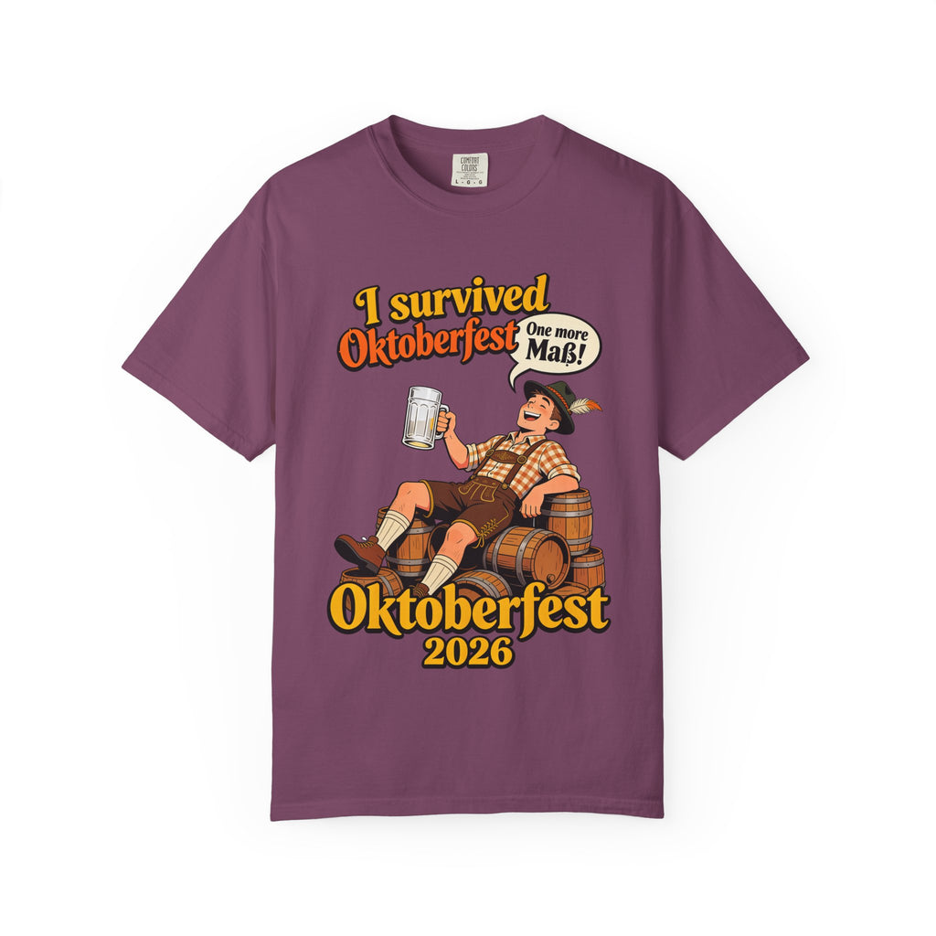 Oktoberfest 2026 T-Shirt – "I Survived Oktoberfest" Beer Festival Tee