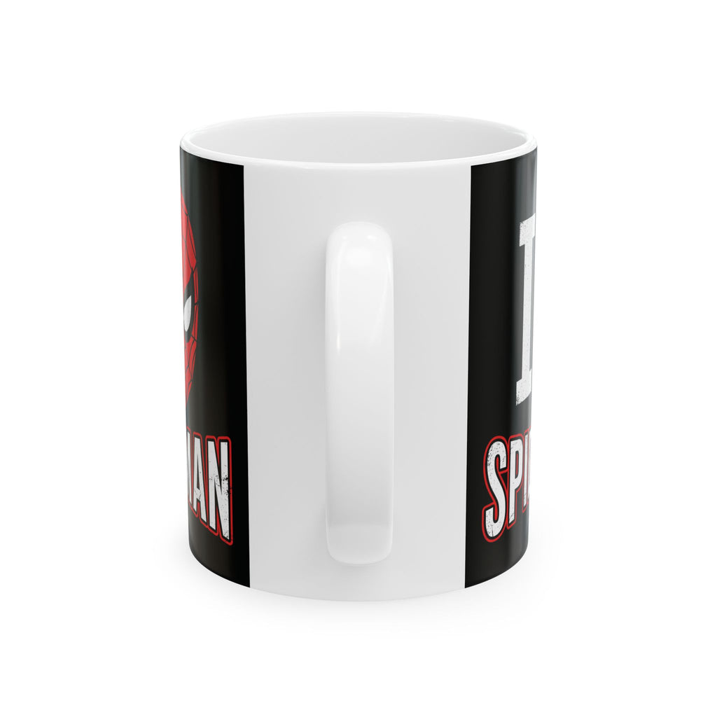 I Love Spider-Man Ceramic Mug (11oz/15oz) — Comic Superhero Coffee Cup