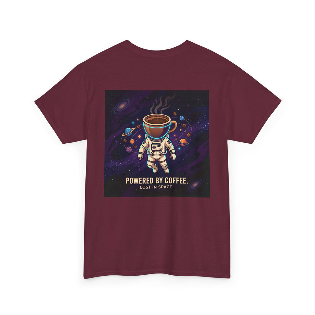Astronaut Coffee T‑Shirt — "Powered by Coffee, Lost in Space" Space Tee