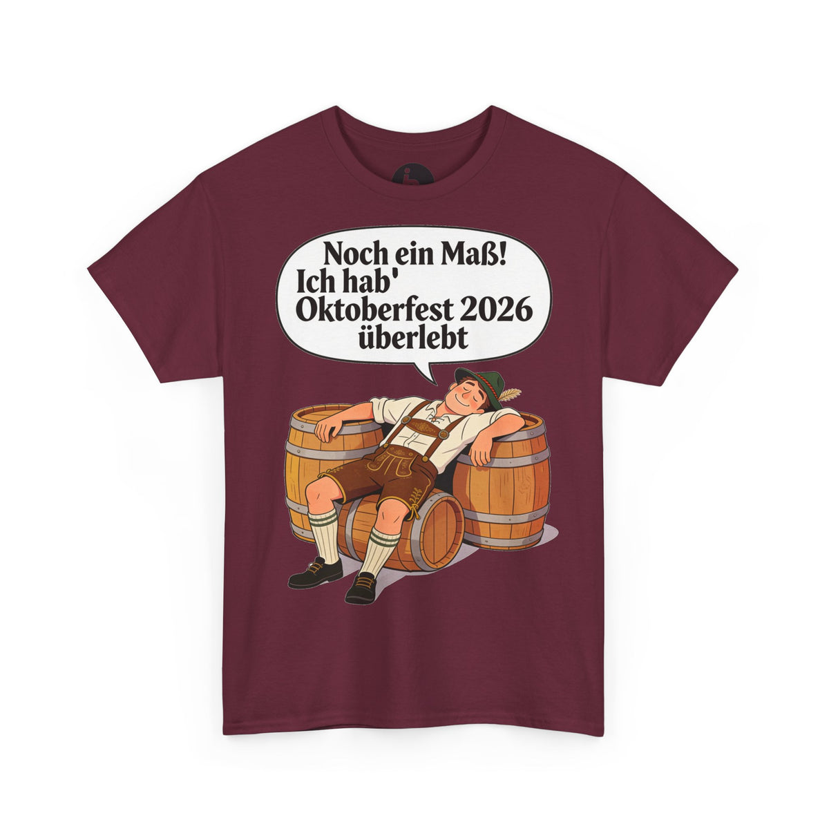 Oktoberfest 2026 T-Shirt – „Noch ein Maß! Ich hab' Oktoberfest 2026 überlebt“ Beer-Festival-Shirt
