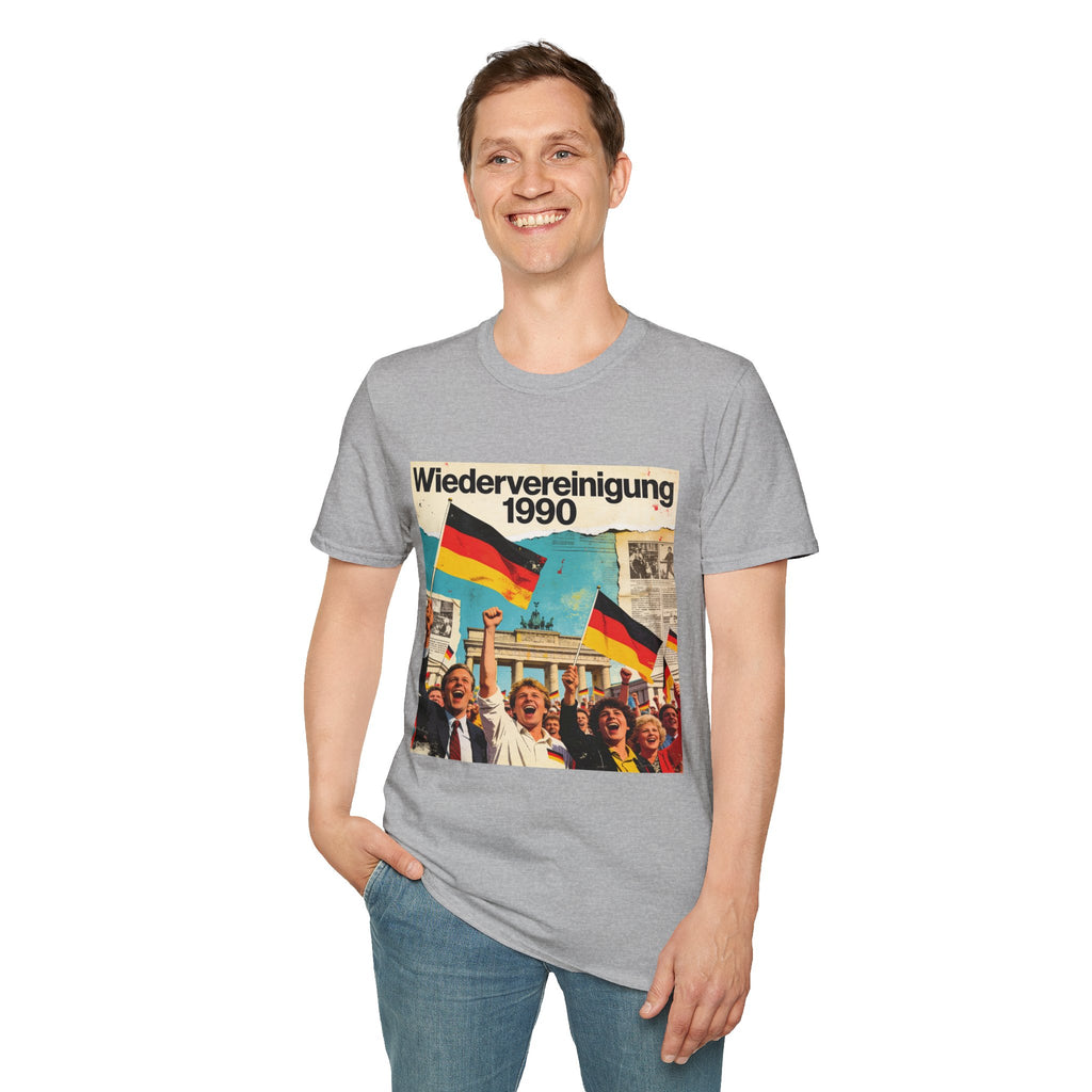 Wiedervereinigung 1990 - Deutsche Wiedervereinigung Retro Flagge T-Shirt