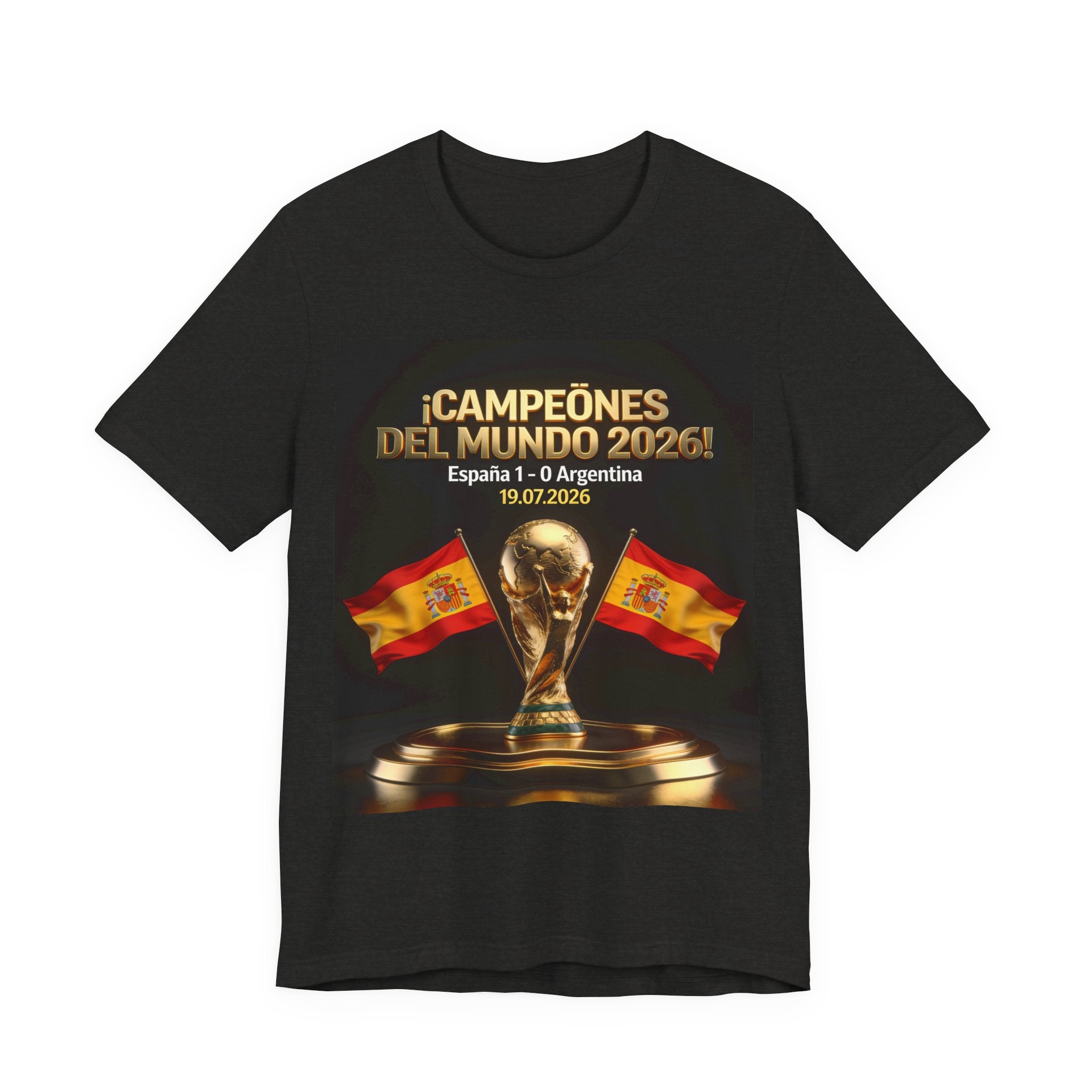 World Cup Champions 2026 Tee — ¡Campeones del Mundo 2026! España 1-0 Argentina (19.07.2026)