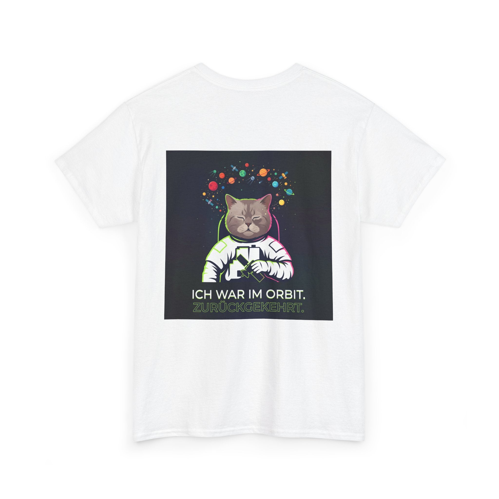 Astronaut Cat T-Shirt — "Ich war im Orbit. Zurückgekehrt." German Space Cat Tee