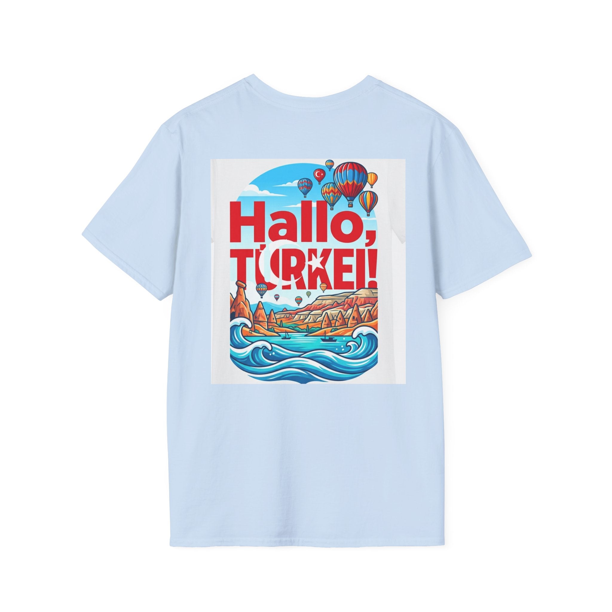 Hallo, Türkei! T-Shirt — Colorful Turkish Travel Graphic Tee