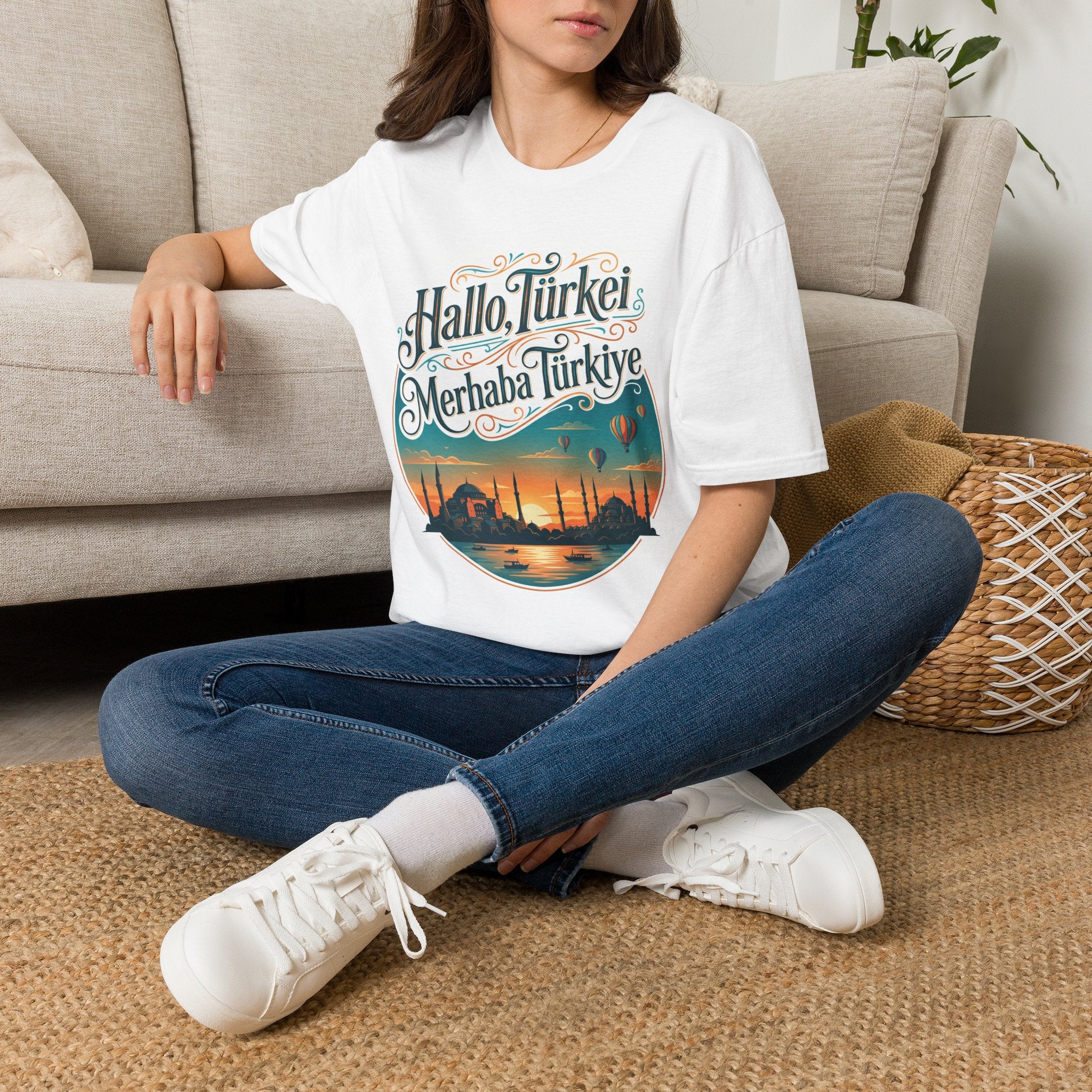 Hallo Türkei / Merhaba Türkiye T-Shirt — Turkish Travel Souvenir Tee