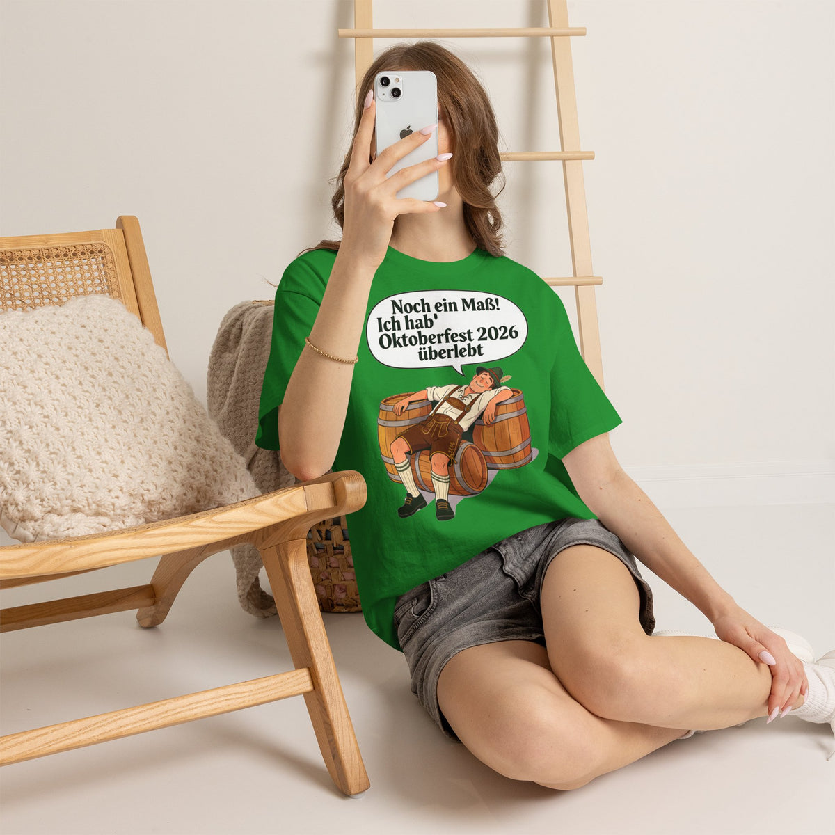 Oktoberfest 2026 T-Shirt – „Noch ein Maß! Ich hab' Oktoberfest 2026 überlebt“ Beer-Festival-Shirt