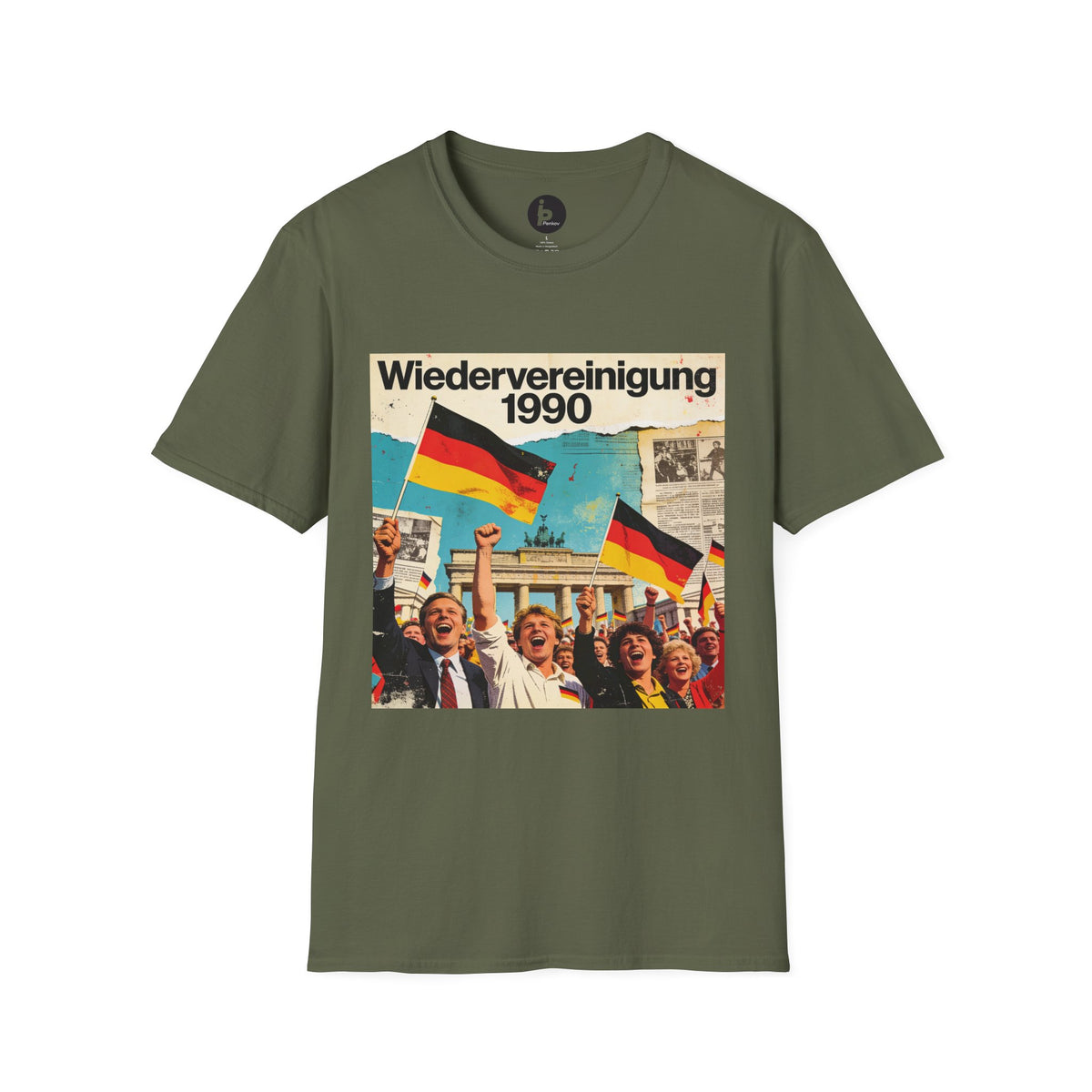 Wiedervereinigung 1990 - Deutsche Wiedervereinigung Retro Flagge T-Shirt