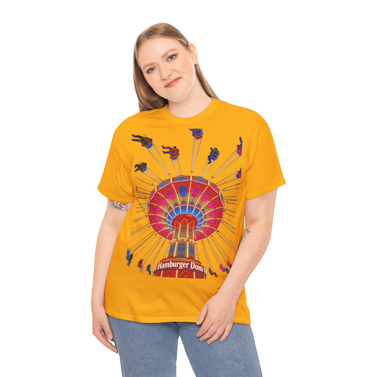 Hamburger Dom T-Shirt – Kettenkarussell Motiv Unisex