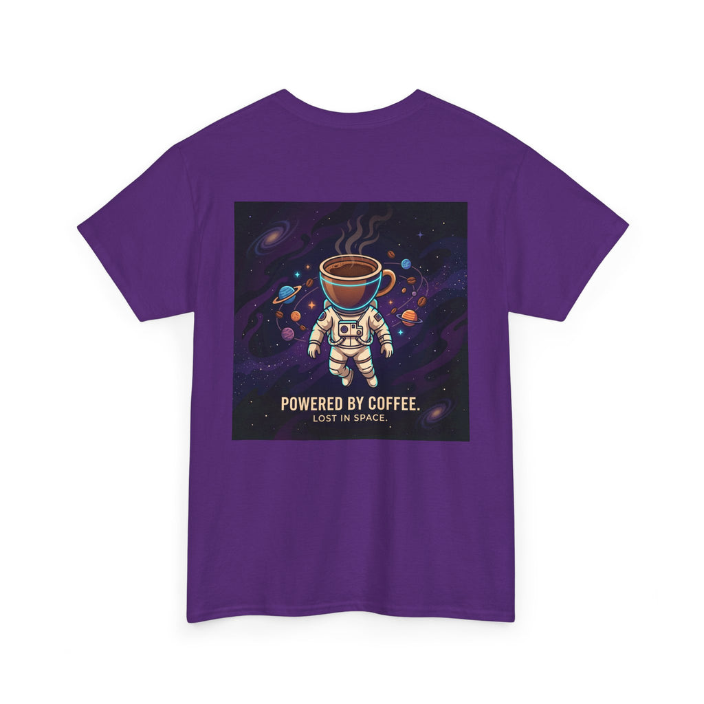 Astronaut Coffee T‑Shirt — "Powered by Coffee, Lost in Space" Space Tee