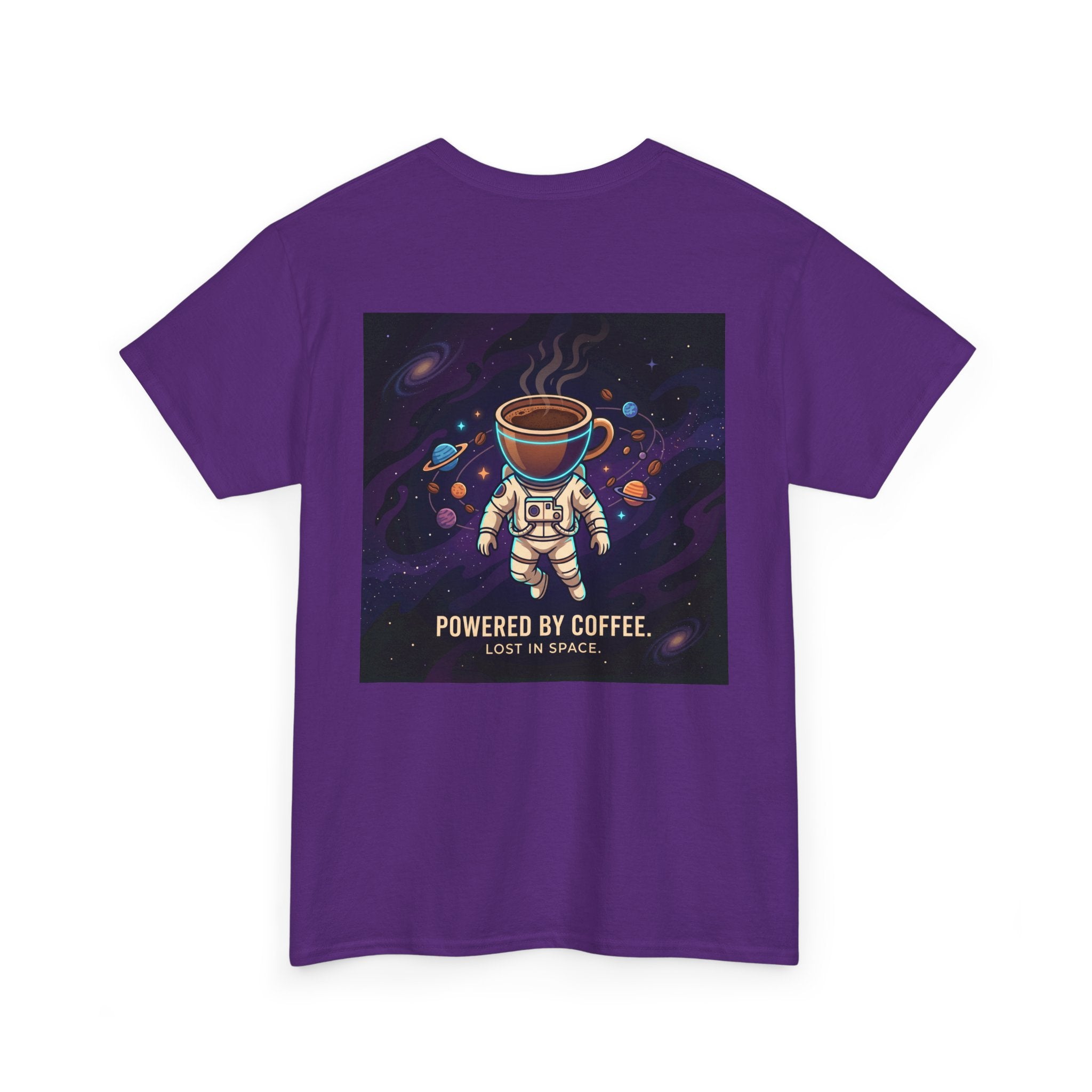 Astronaut Coffee T‑Shirt — "Powered by Coffee, Lost in Space" Space Tee