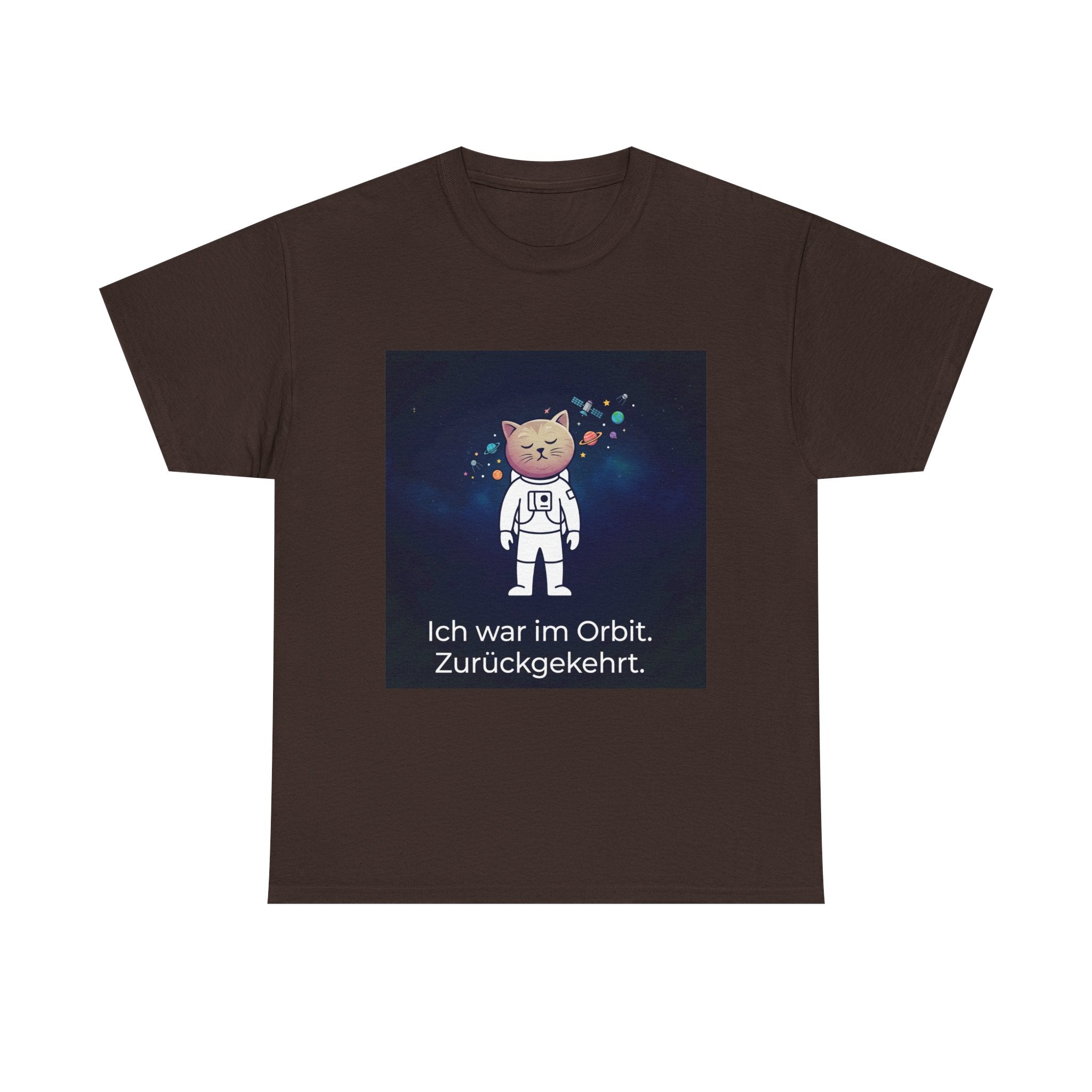 Astronaut Cat T-Shirt — "Ich war im Orbit. Zurückgekehrt." German Space Cat Tee