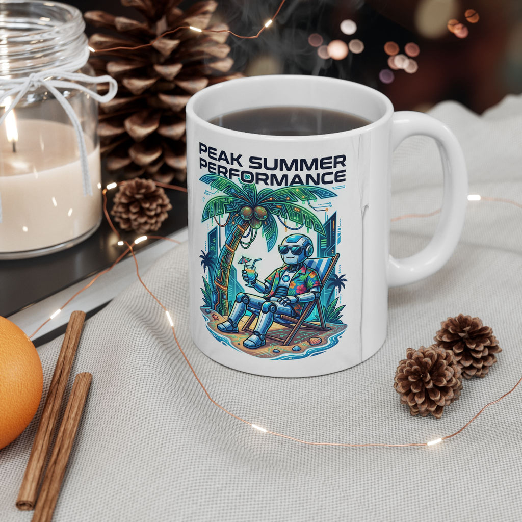 Tropical Gamer Ceramic Mug — “Peak Summer Performance” 11oz/15oz