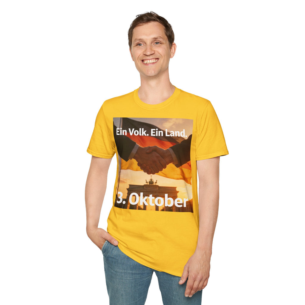 T-Shirt – „Ein Volk. Ein Land.“ 3. Oktober Gedenk-Shirt