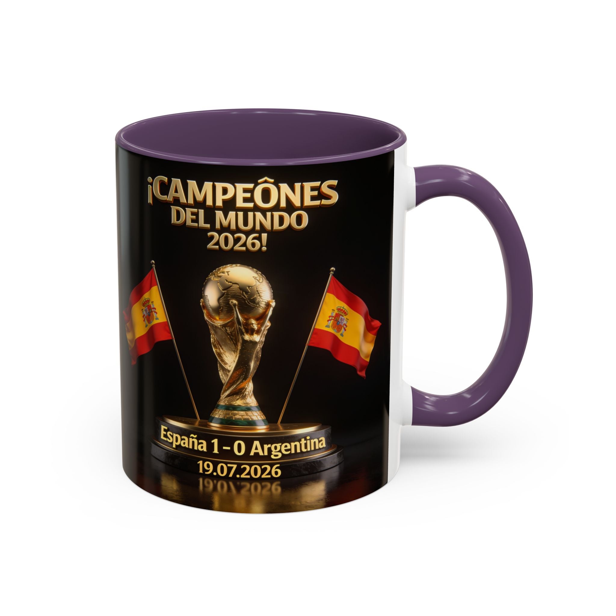 World Cup Champions 2026 Coffee Mug — ¡Campeones del Mundo! España 1-0 Argentina (11/15oz)