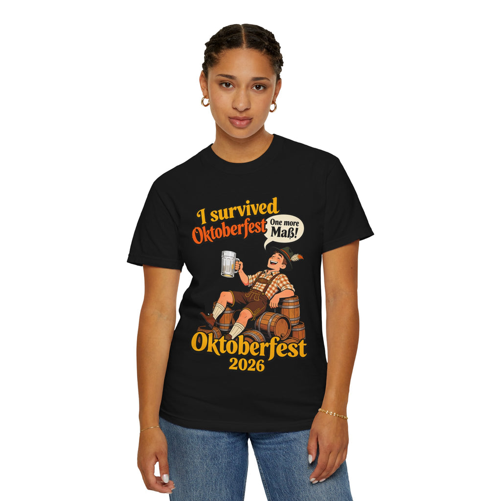 Oktoberfest 2026 T-Shirt – "I Survived Oktoberfest" Beer Festival Tee