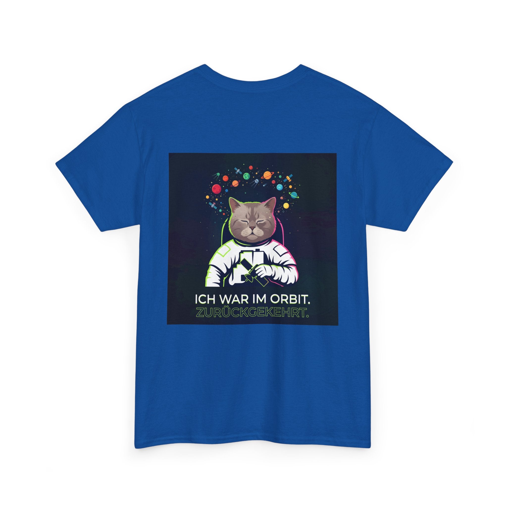 Astronaut Cat T-Shirt — "Ich war im Orbit. Zurückgekehrt." German Space Cat Tee