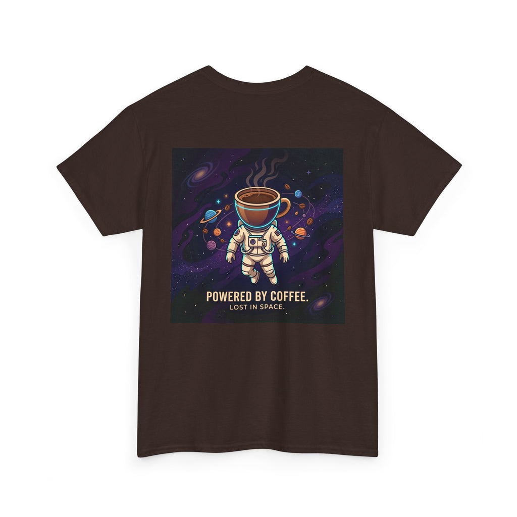 Astronaut Coffee T‑Shirt — "Powered by Coffee, Lost in Space" Space Tee