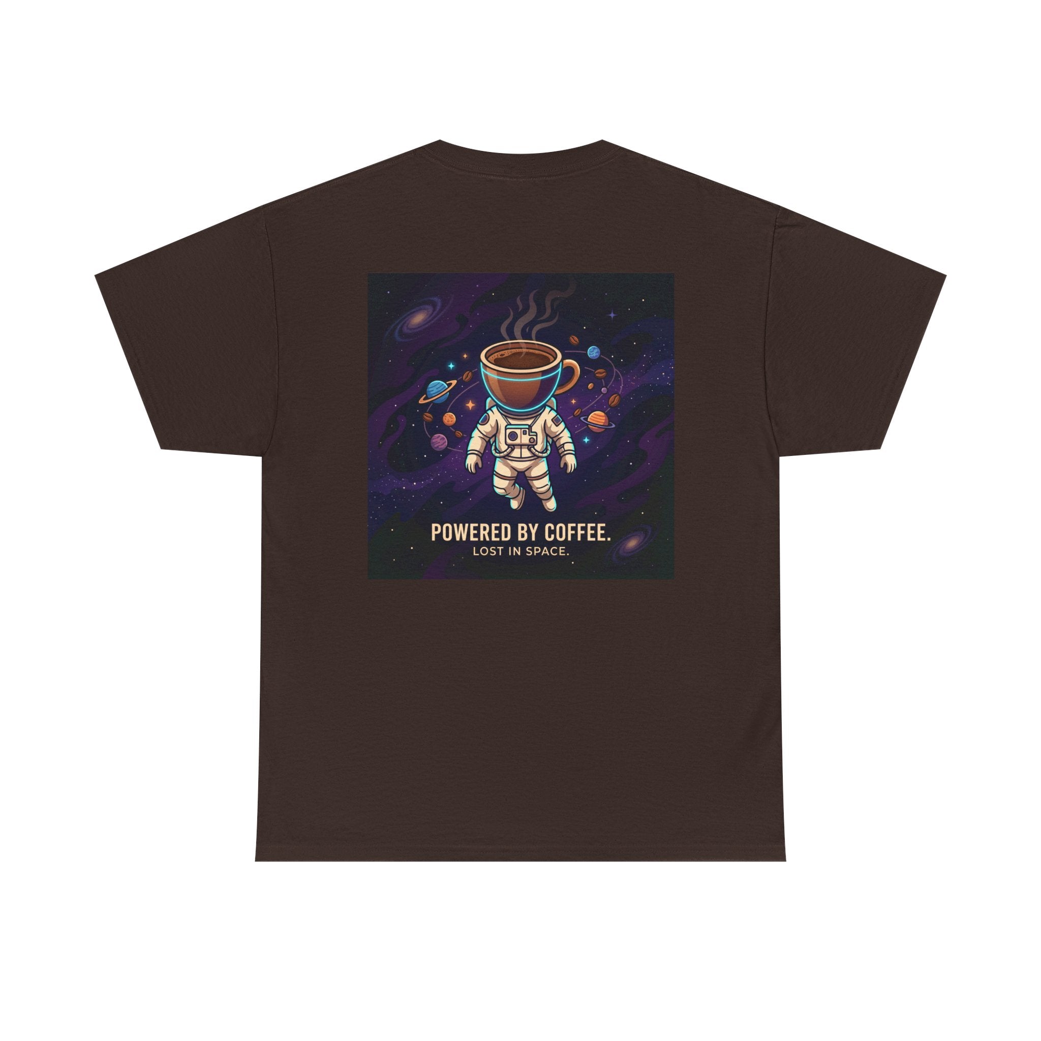 Astronaut Coffee T‑Shirt — "Powered by Coffee, Lost in Space" Space Tee