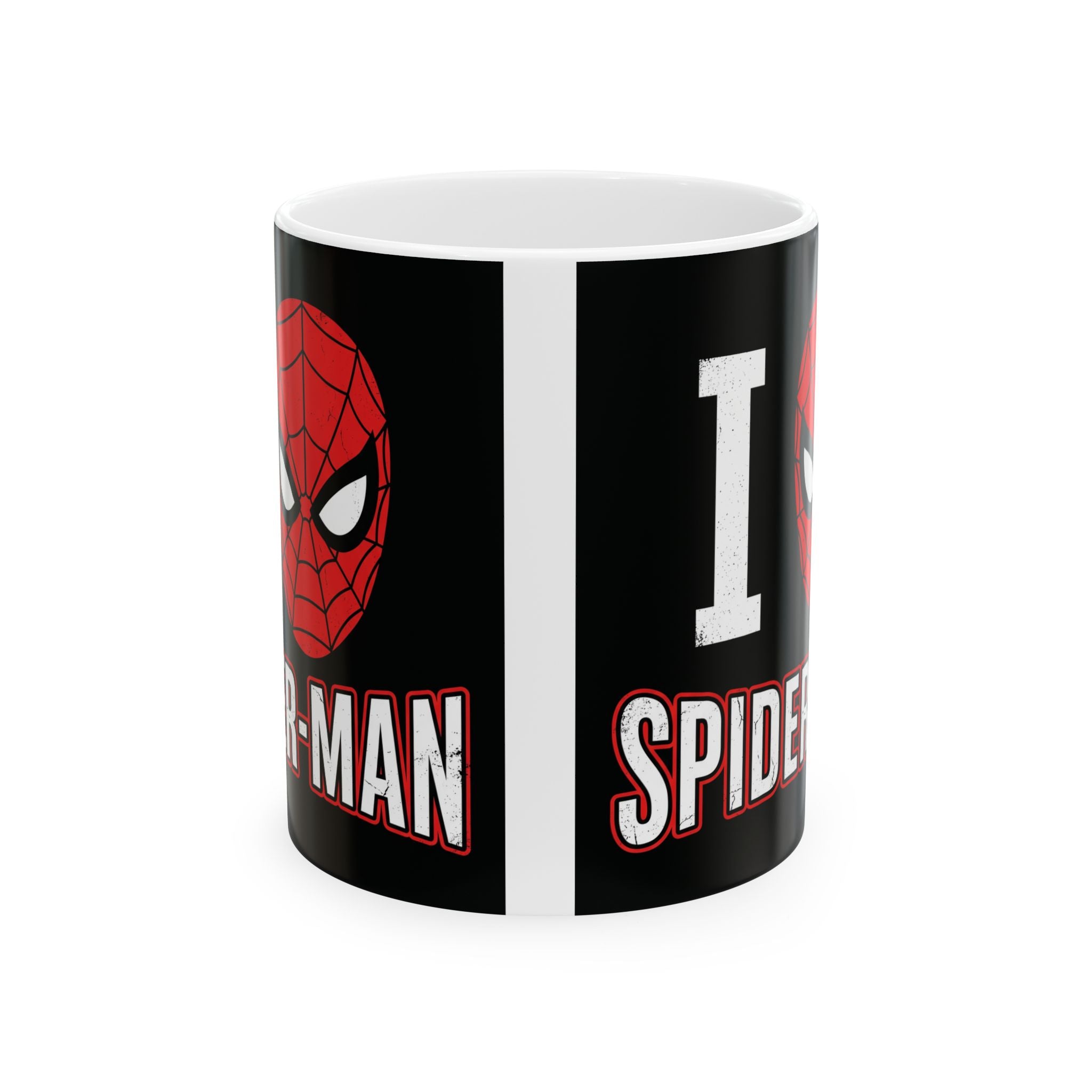 I Love Spider-Man Ceramic Mug (11oz/15oz) — Comic Superhero Coffee Cup
