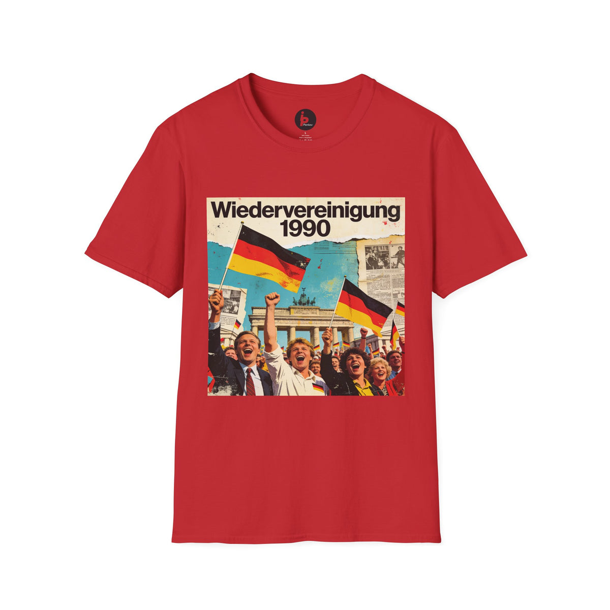 Wiedervereinigung 1990 - Deutsche Wiedervereinigung Retro Flagge T-Shirt