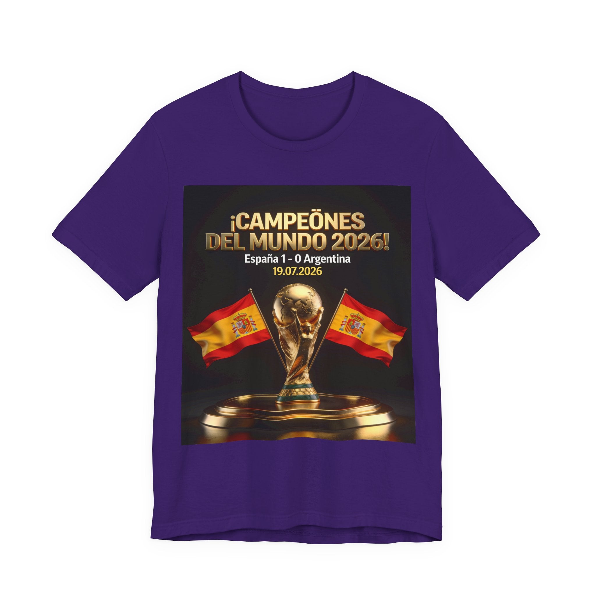 World Cup Champions 2026 Tee — ¡Campeones del Mundo 2026! España 1-0 Argentina (19.07.2026)