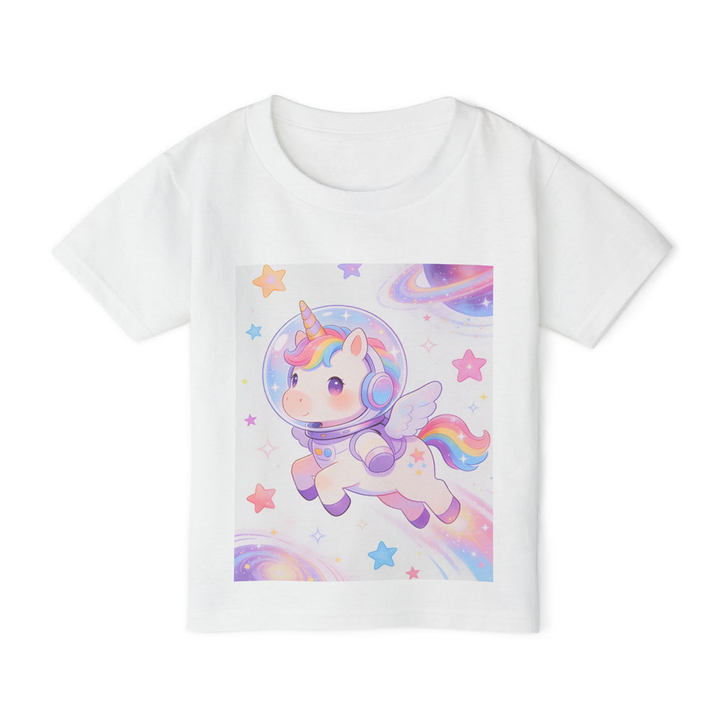 Toddler T-Shirt — Space Unicorn Astronaut Cute Pastel Tee
