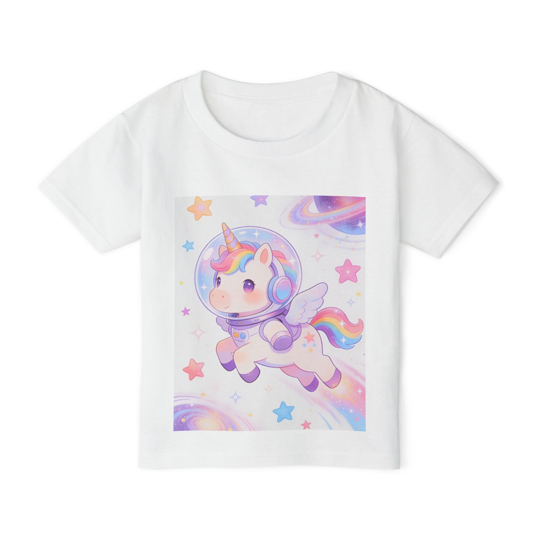 Toddler T-Shirt — Space Unicorn Astronaut Cute Pastel Tee