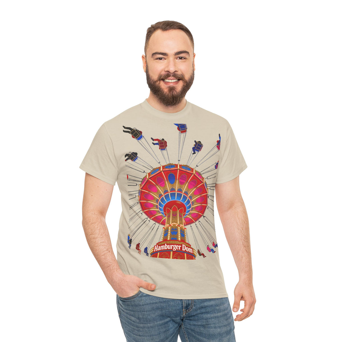 Hamburger Dom T-Shirt – Kettenkarussell Motiv Unisex