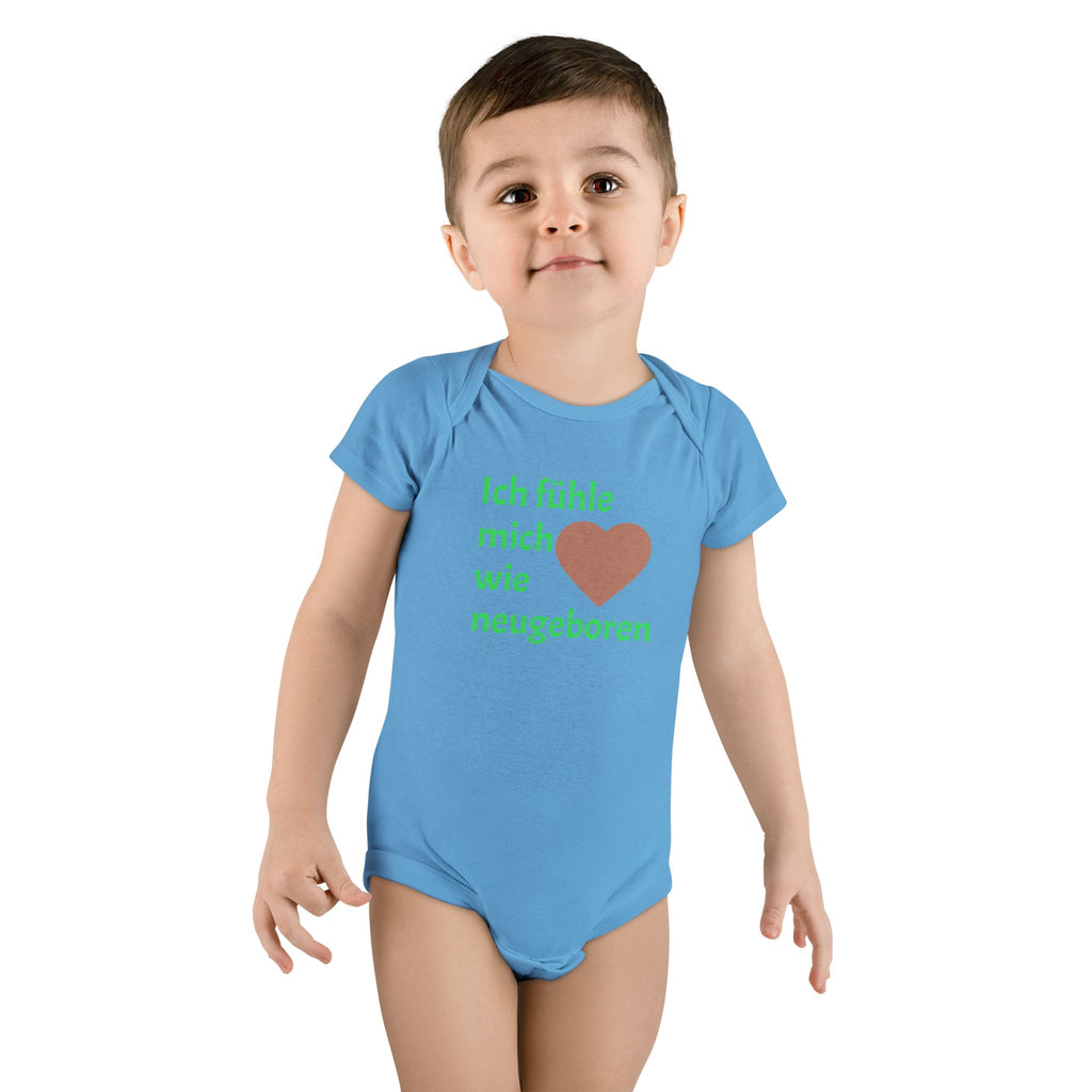 Baby Onesie "Ich fühle mich wie neugeboren" – Cute German Newborn Bodysuit
